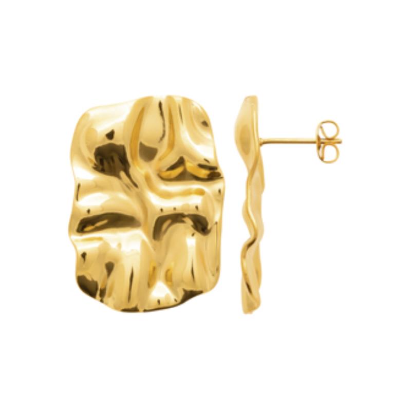 Coque de Nacre Boucles d'oreilles acier doré 3118209