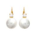 Coque de Nacre Boucles d'oreilles plaqué or 24285014
