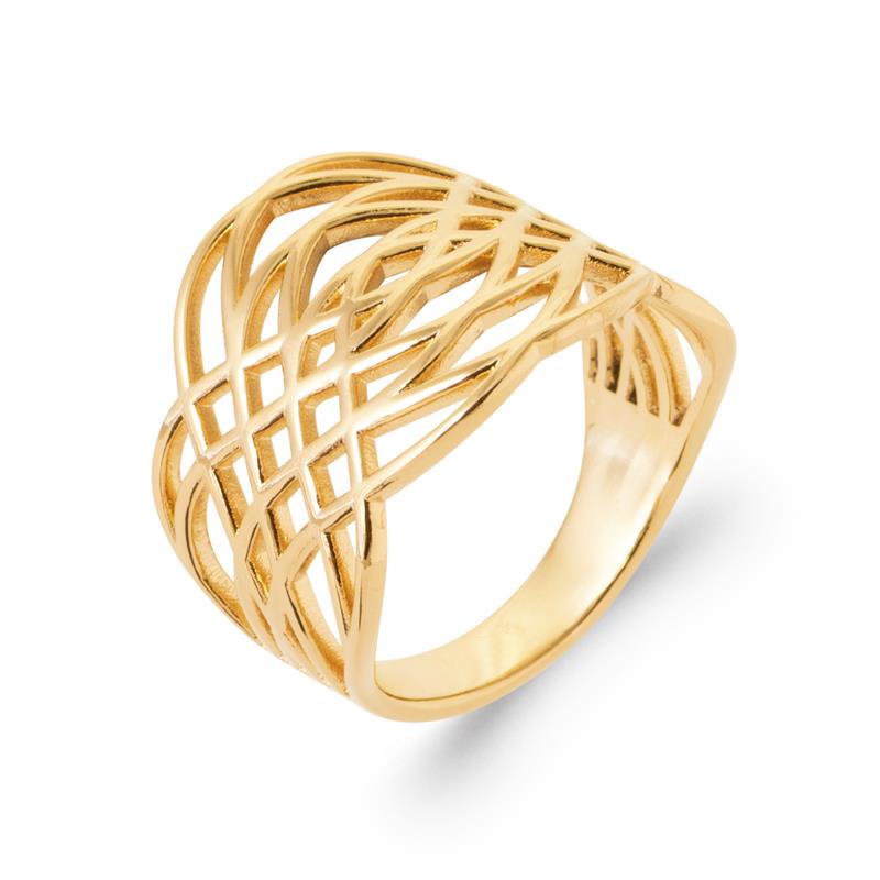 Coque de Nacre Bague plaqué or 20010800