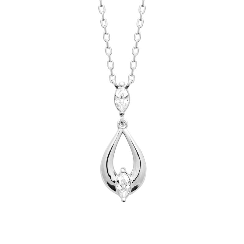 Coque de Nacre Collier argent 874216