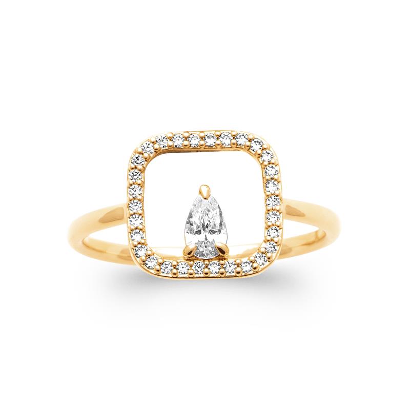 Coque de Nacre Bague plaqué or 20023610