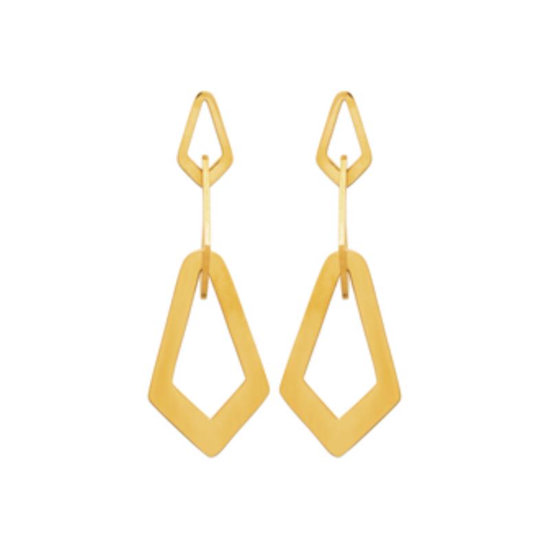 Coque de Nacre Boucles d'oreilles acier doré 3116609