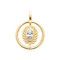 Coque de Nacre Pendentif plaqué or 2791010