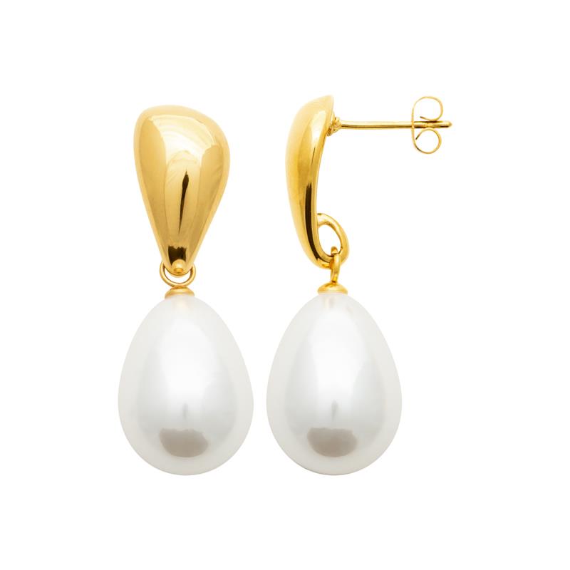 Izee Boucles d'oreilles pendantes acier doré 3127809