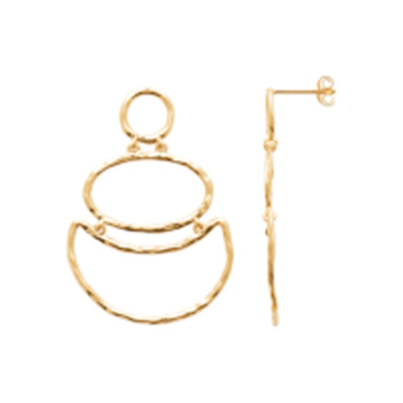 Coque de Nacre Boucles d'oreilles pendantes plaqué or 23035000
