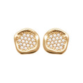 Coque de Nacre Puces d'oreilles plaqué or 23006010
