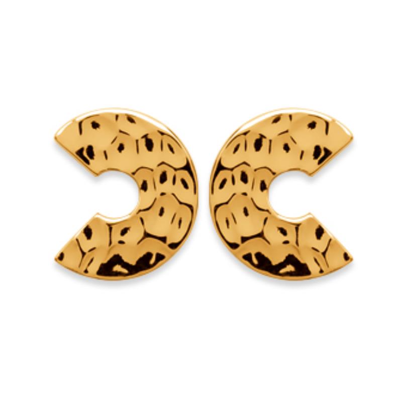 Coque de Nacre Puces d'oreilles plaqué or 2544400