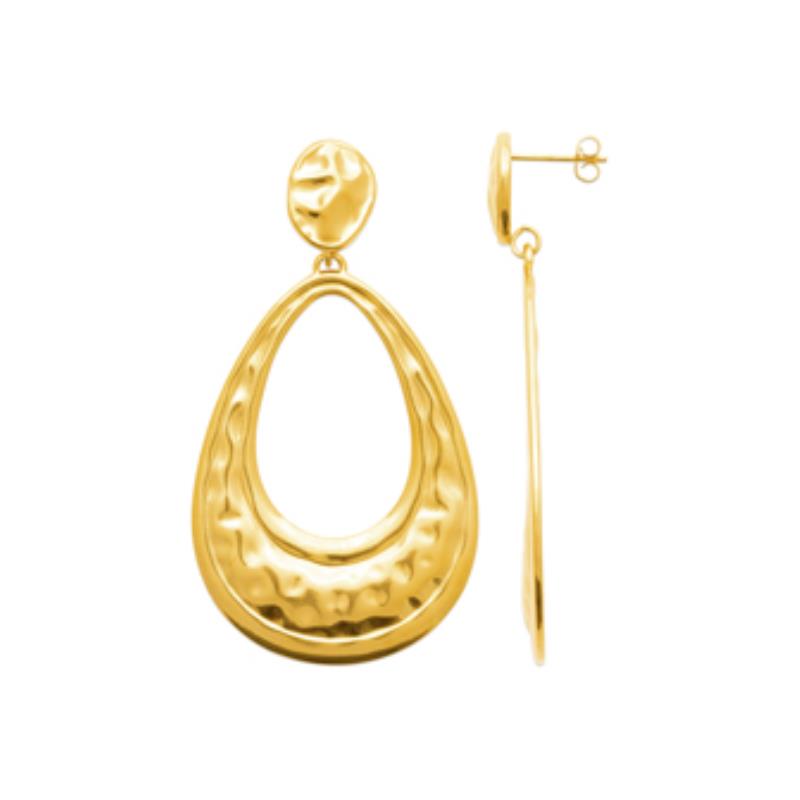 Coque de Nacre Boucles d'oreilles pendantes acier doré 3120909