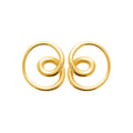 Coque de Nacre Boucles d'oreilles acier doré 3121609