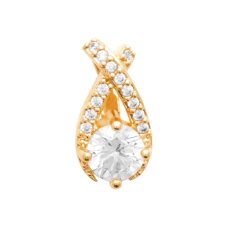 Coque de Nacre Pendentif plaqué or 2780210