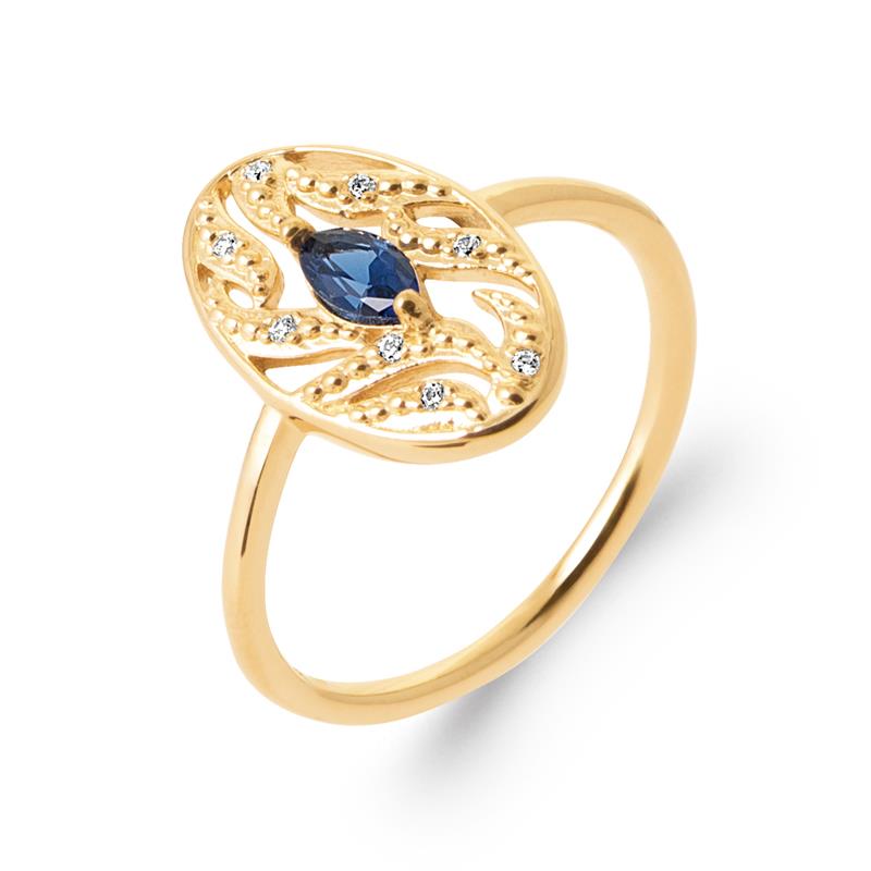 Coque de Nacre Bague plaqué or 20009640
