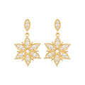 Coque de Nacre Boucles d'oreilles pendantes plaqué or 23065810