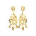 Coque de Nacre Boucles d'oreilles pendantes acier doré 3131109