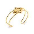 Coque de Nacre Bracelet jonc acier doré 312375