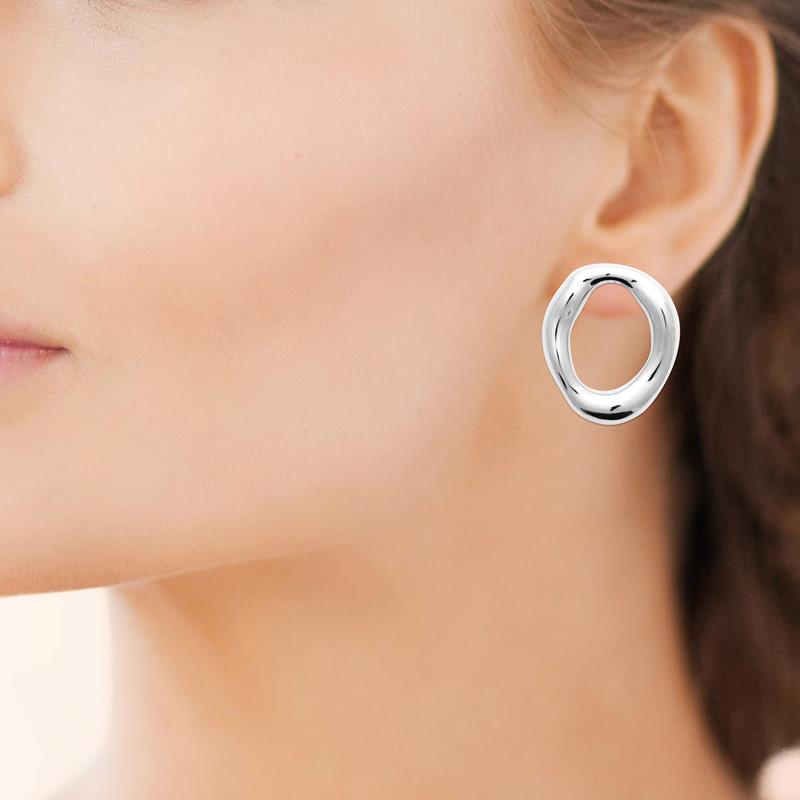 Coque de Nacre Boucles d'oreilles acier 3128300