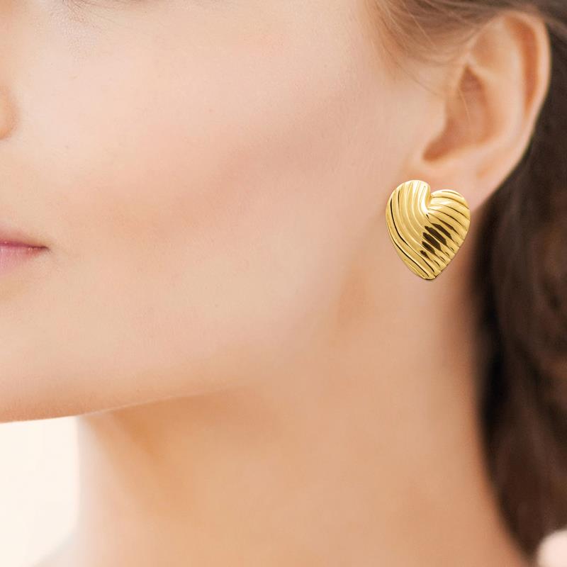 Coque de Nacre Boucles d'oreilles acier doré 3125909