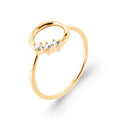 Coque de Nacre Bague plaqué or 20022910