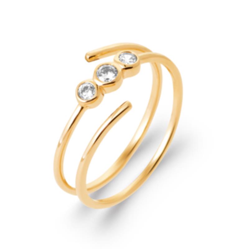 Coque de Nacre Bague plaqué or 2974010