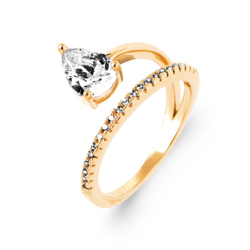 Coque de Nacre Bague plaqué or 20019210