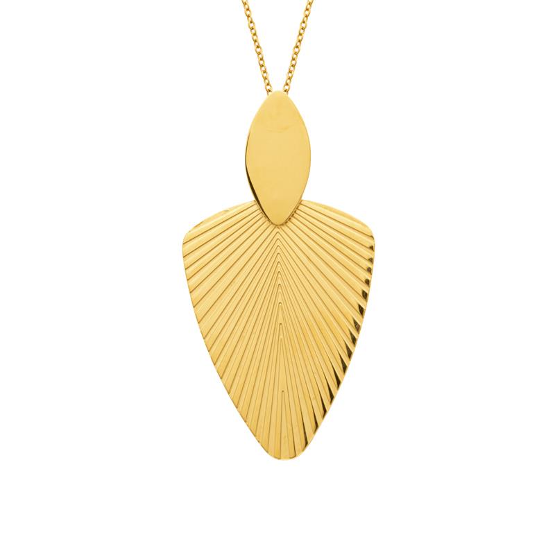 Izee Collier acier doré 312382