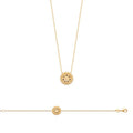 Coque de Nacre Collier plaqué or 921716