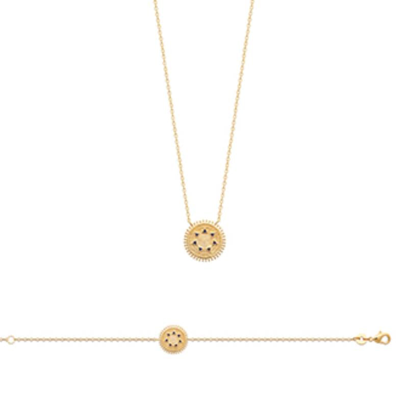 Coque de Nacre Collier plaqué or 921716