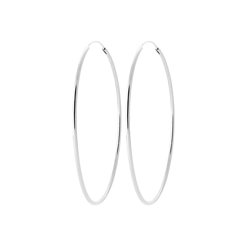 Coque de Nacre Créoles argent 702270