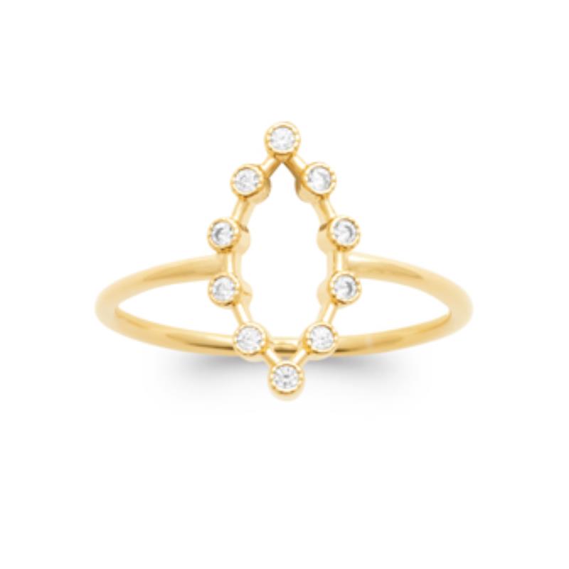 Coque de Nacre Bague plaqué or 2982210