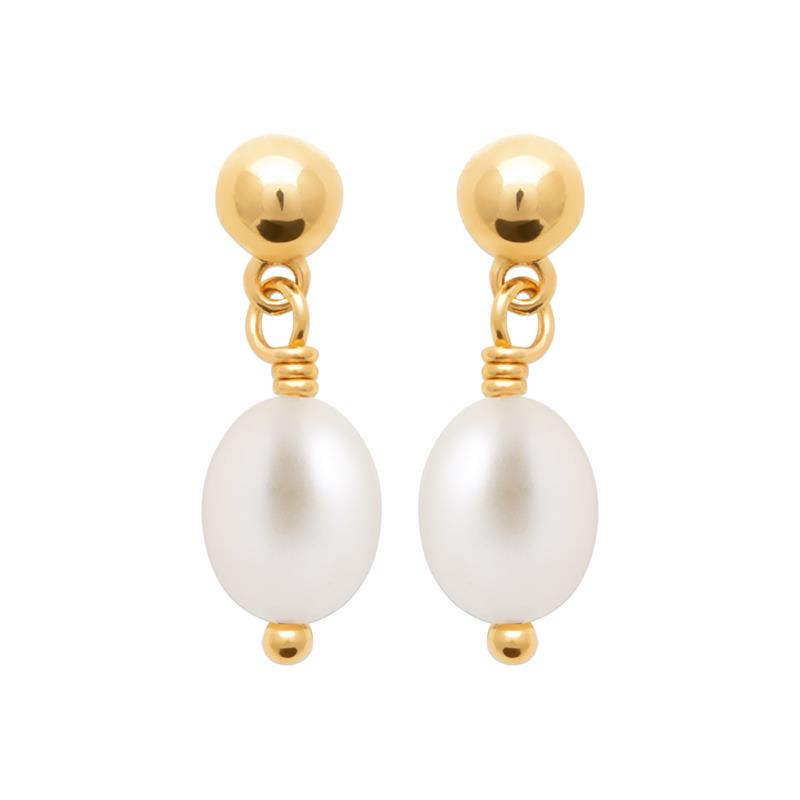 Coque de Nacre Boucles d'oreilles plaqué or 230655014