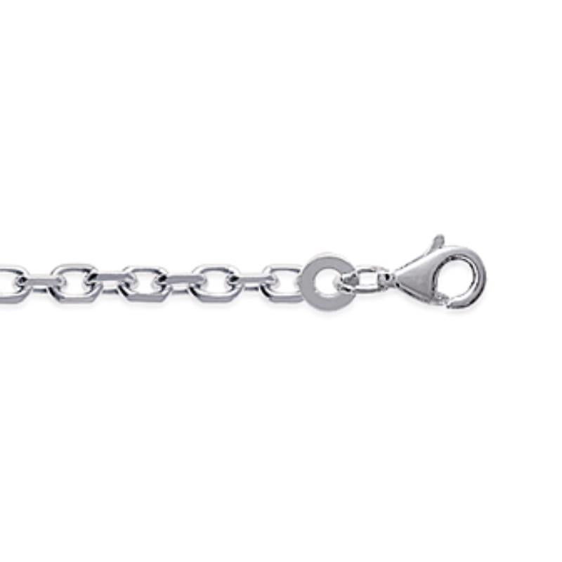 Coque de Nacre Chaîne maille forçat argent 725070