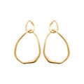 Coque de Nacre Boucles d'oreilles pendantes plaqué or 23050500