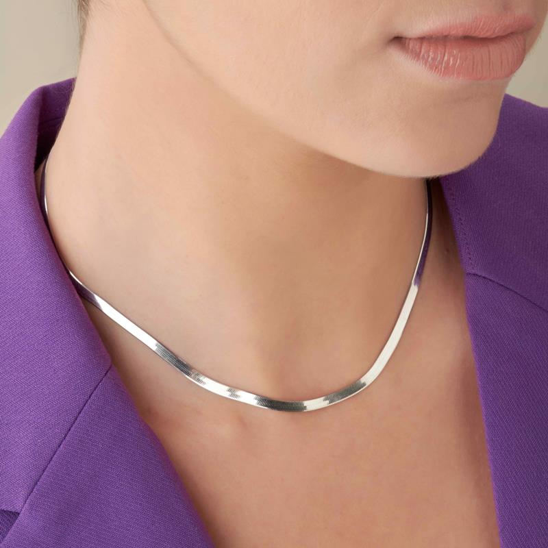 Coque de Nacre Chaîne maille miroir argent 790114