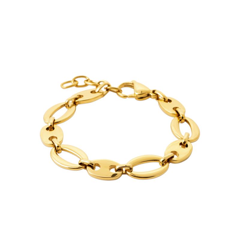 Coque de Nacre Bracelet acier doré 312348