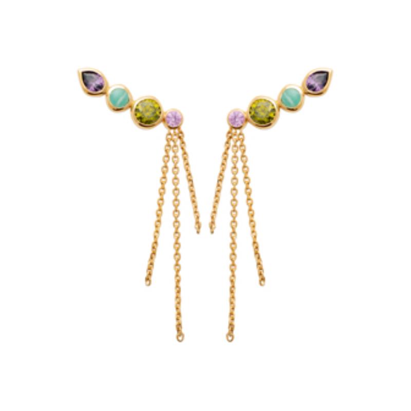 Coque de Nacre Boucles d'oreilles plaqué or 23075105