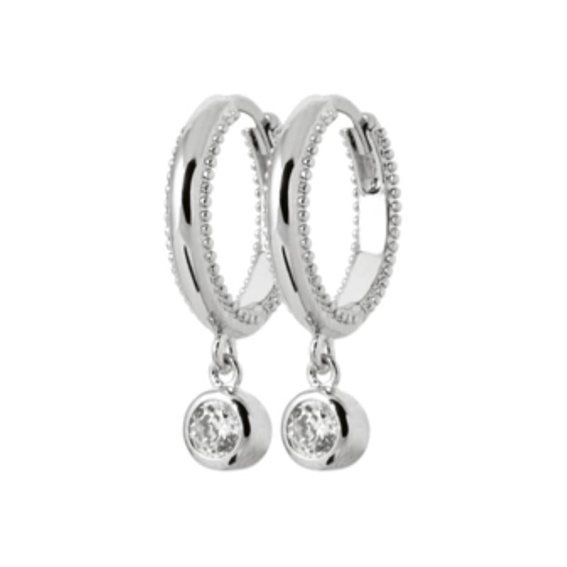 Coque de Nacre Créoles argent 1639310