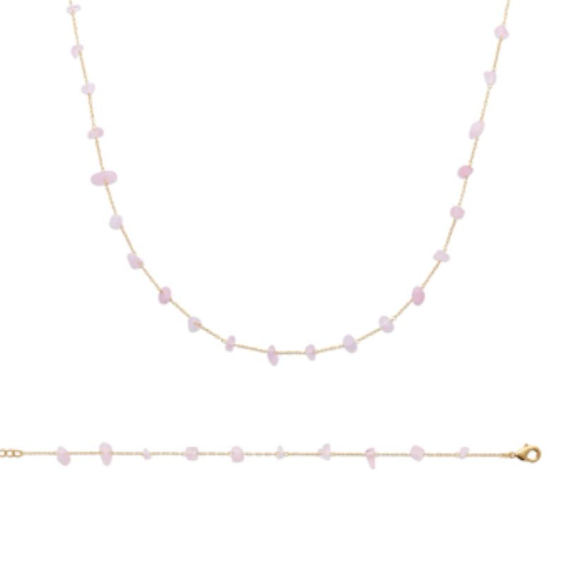 Coque de Nacre Collier plaqué or 973654