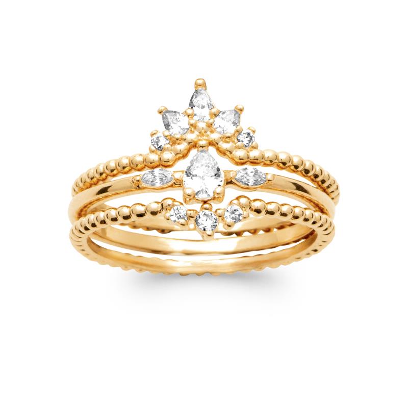 Coque de Nacre Bague plaqué or 20004510