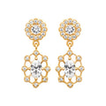 Coque de Nacre Boucles d'oreilles plaqué or 23092210