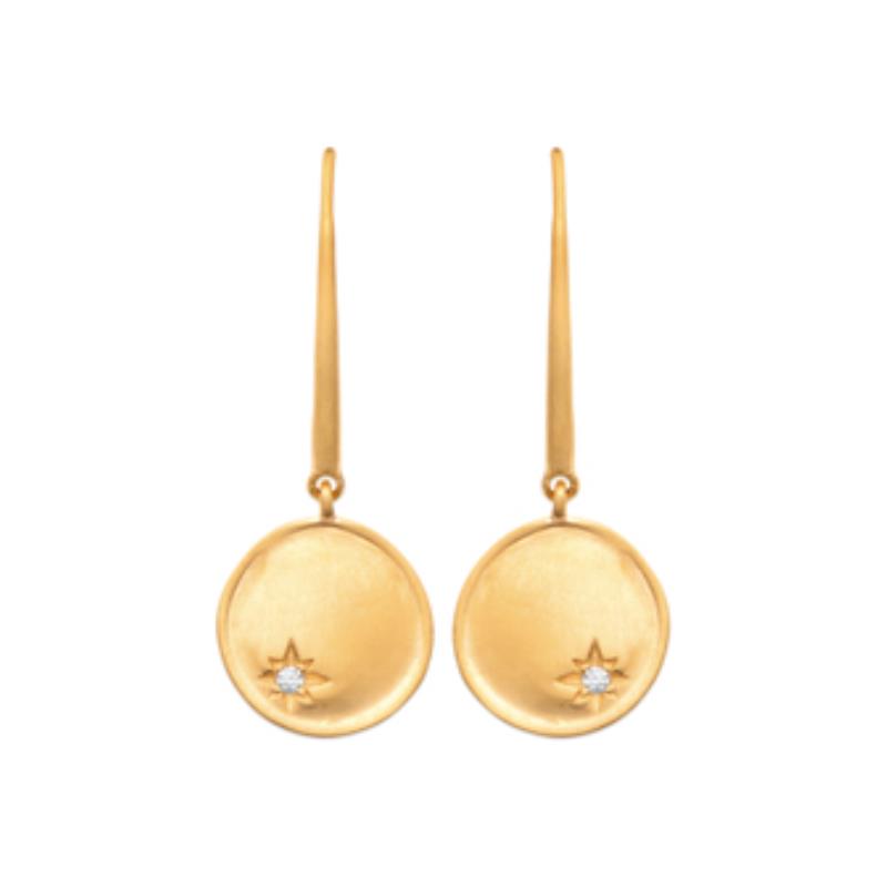 Coque de Nacre Boucles d'oreilles pendantes plaqué or 2560810