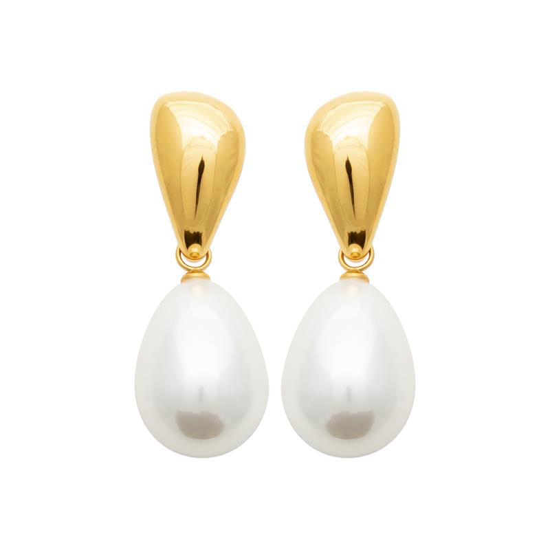 Izee Boucles d'oreilles pendantes acier doré 3127809