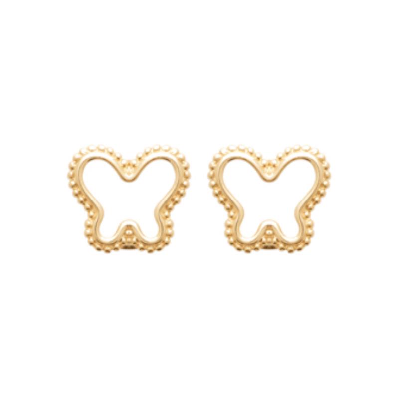 Coque de Nacre Puces d'oreilles plaqué or 23033600