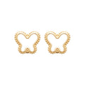 Coque de Nacre Puces d'oreilles plaqué or 23033600