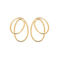 Coque de Nacre Boucles d'oreilles pendantes plaqué or 23050700