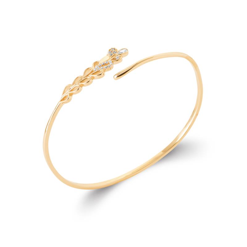 Coque de Nacre Bracelet jonc plaqué or 974310