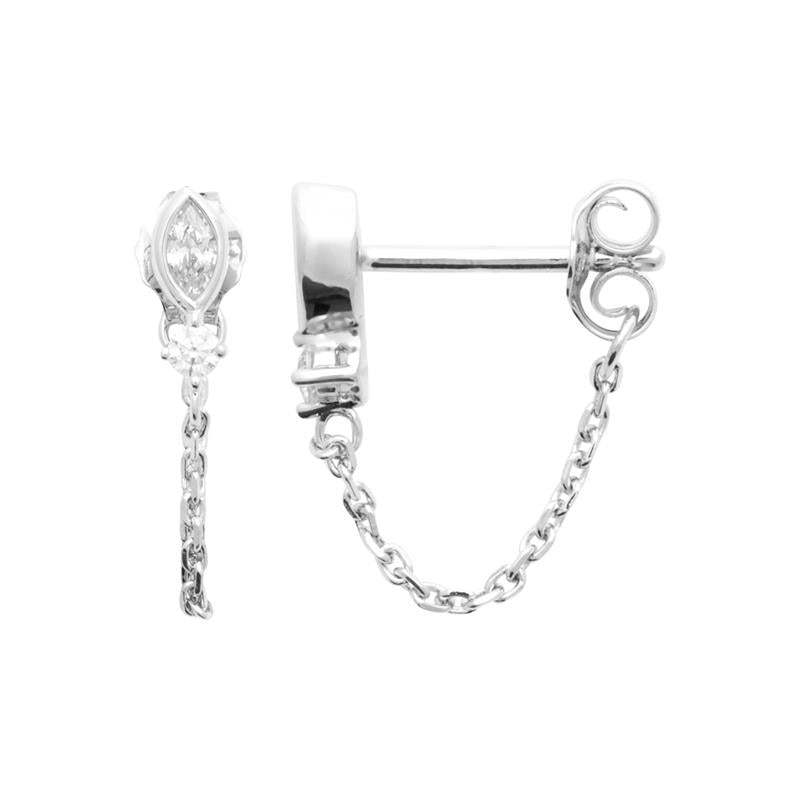Coque de Nacre Boucles d'oreilles pendantes argent 13058110