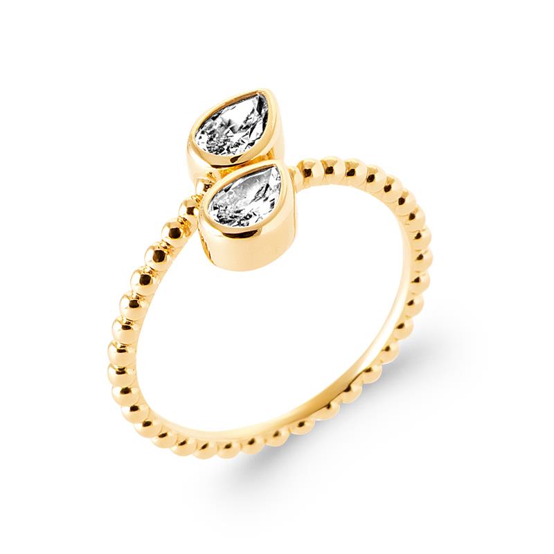 Coque de Nacre Bague plaqué or 20005010