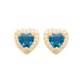 Coque de Nacre Puces d'oreilles plaqué or 23046440