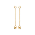 Coque de Nacre Boucles d'oreilles pendantes plaqué or 23033500