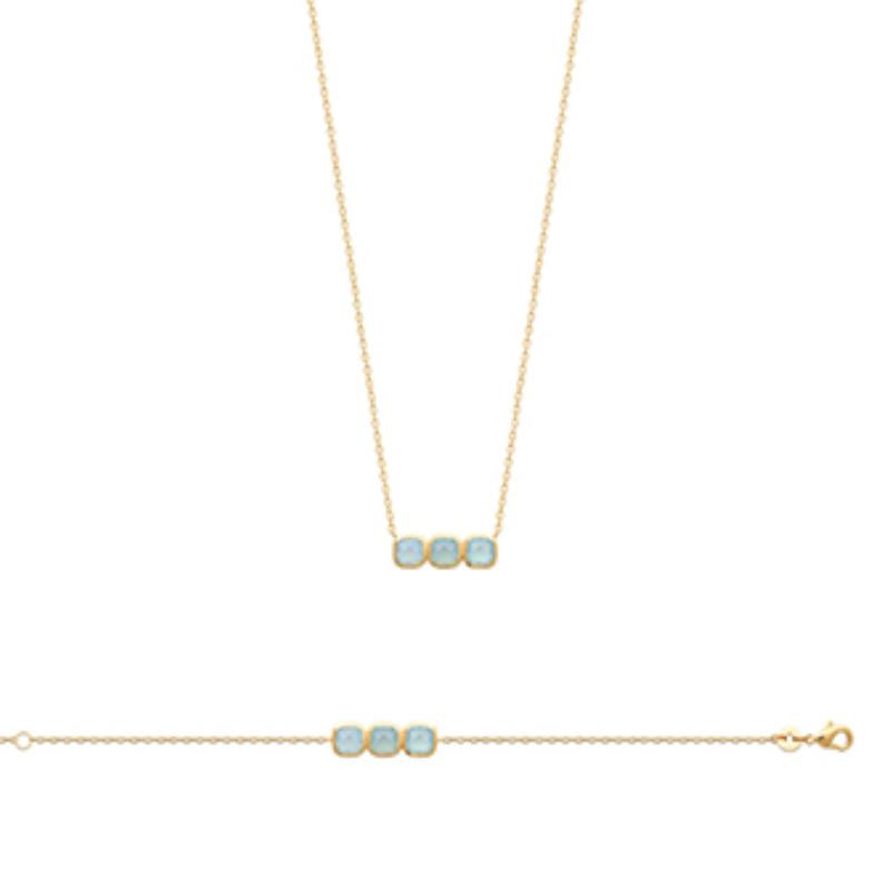 Coque de Nacre Collier plaqué or 973393