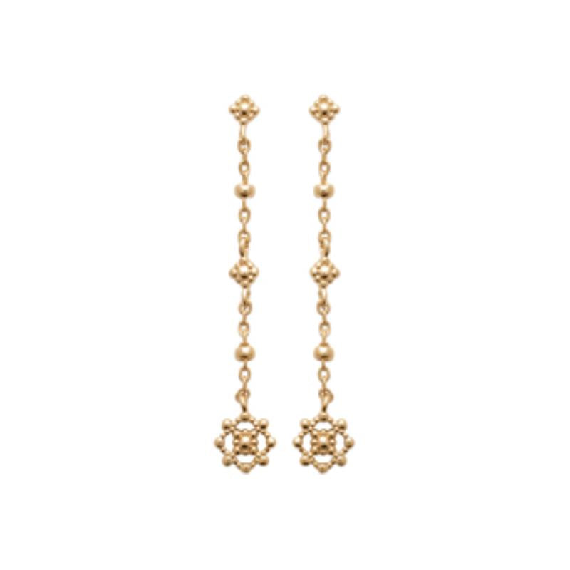 Coque de Nacre Boucles d'oreilles pendantes plaqué or 23027600